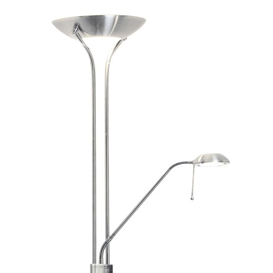 där lighting Montana Mother & Child Floor Lamp Satin Chrome