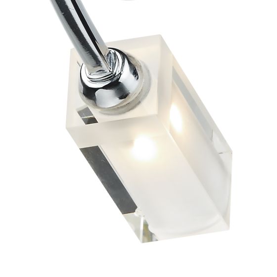 där lighting Morgan 3 Light Semi Flush Polished Chrome