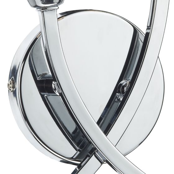 Där Lighting Morgan Double Wall Bracket Polished Chrome