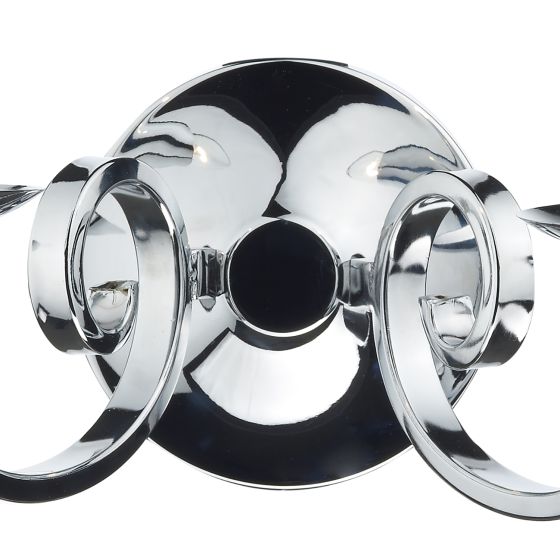 Där Lighting Murray 2 Light Wall Light Polished Chrome