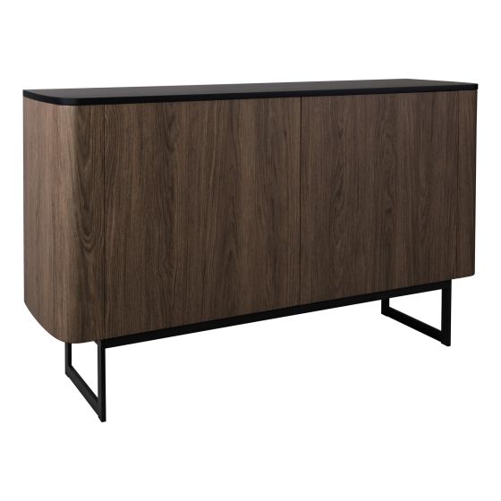 där lighting Myron Cabinet Mocha Veneer and Matt Black