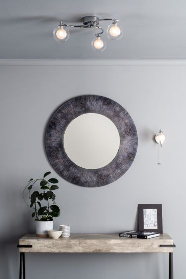 Där Lighting Nakita Wall Light Polished Brass With Clear/Opal Glass