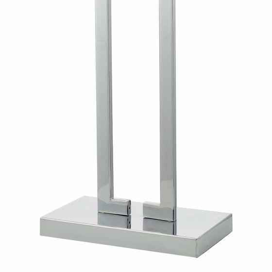 där lighting Nile Table Lamp Polished Chrome With Shade