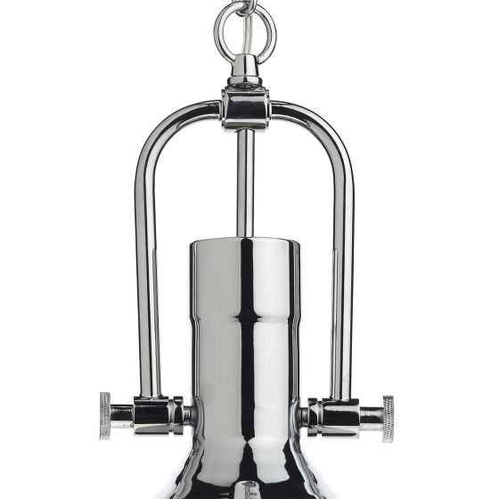 Där Lighting Nolan 1 Light Pendant Polished Chrome/ Clear