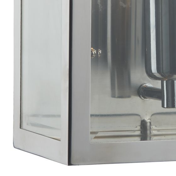 där lighting Notary Outdoor Wall Light Stainless Steel IP44