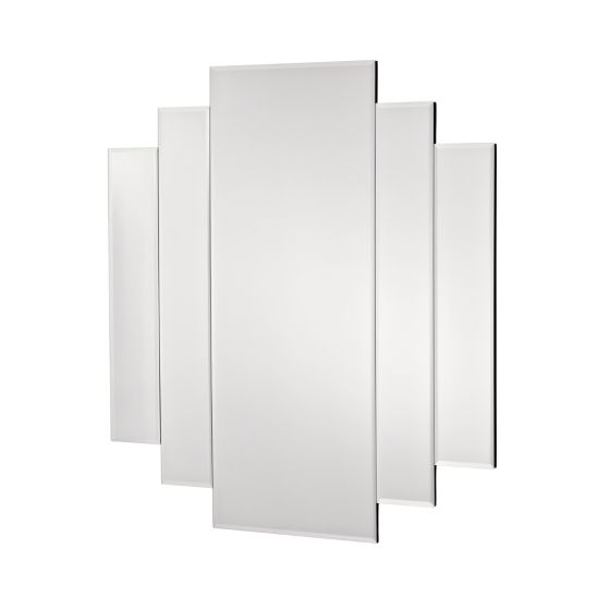 där lighting Odeon Rectangle Stepped Mirror 88 x 88cm
