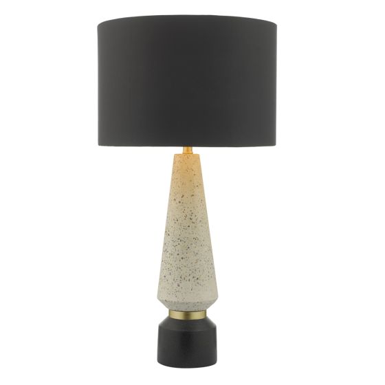 där lighting Onora Table Lamp White & Black With Shade