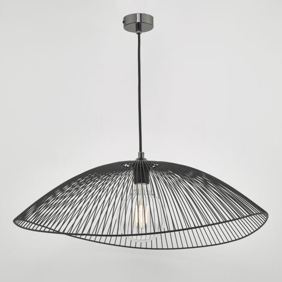 Där Lighting Onza Wire Easy Fit Pendant Shades Black (Twin Pack)