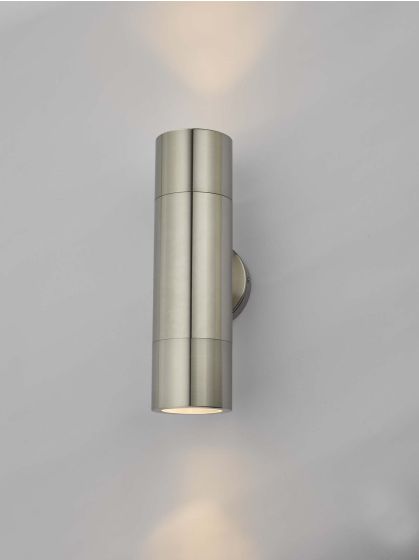 Där Lighting Ortega Outdoor 2 Light Wall Light Aluminium IP65