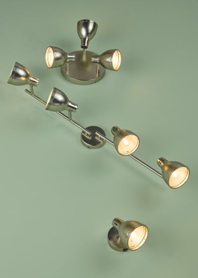 Där Lighting Osaka Single Wall Spotlight Antique Chrome