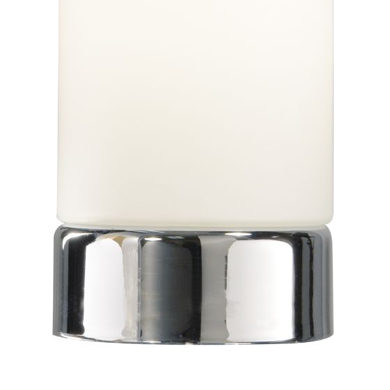 Där Lighting Owen Touch Table Lamp Polished Chrome Opal Glass (Multipack)