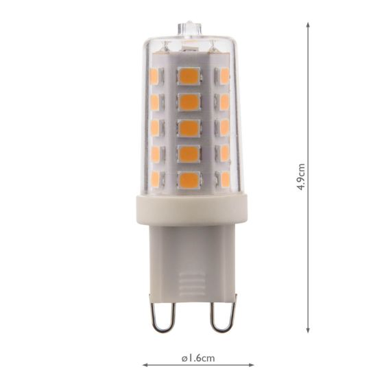 Där Lighting (Pack Of 10) LED G9 Light Bulb (Lamp) 3.5W 320LM