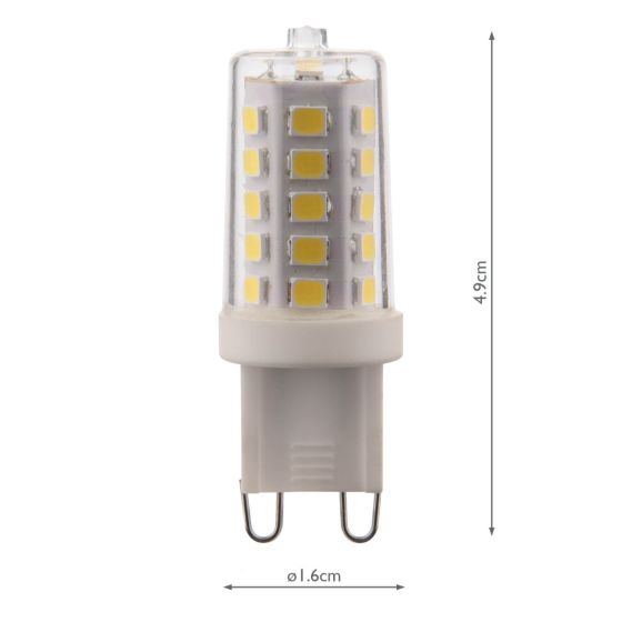 Där Lighting (Pack Of 10) LED G9 Light Bulb (Lamp) 3.5W 350LM 4000K
