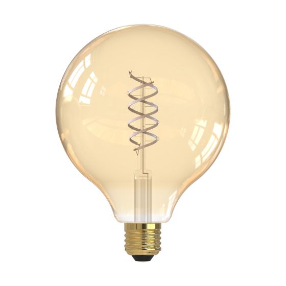 Där Lighting (Pack Of 4) LED ES/E27 Large Vintage Globe White Filament Light Bulb 5.5w 470lm 2200k Warm White