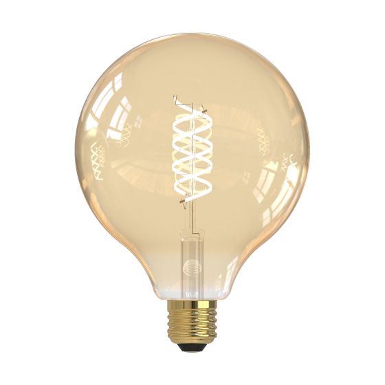 Där Lighting (Pack Of 4) LED ES/E27 Large Vintage Globe White Filament Light Bulb 5.5w 470lm 2200k Warm White