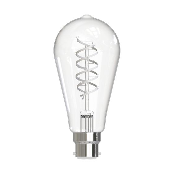 Där Lighting (Pack Of 6) LED B22/BC Rustika White Filament Light Bulb 8w 806lm 2700k Warm White