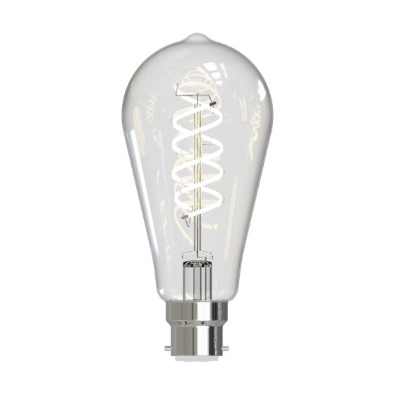 Där Lighting (Pack Of 6) LED B22/BC Rustika White Filament Light Bulb 8w 806lm 2700k Warm White