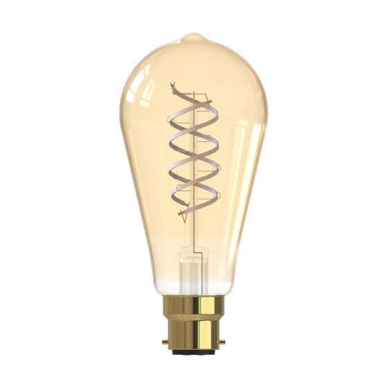 Där Lighting (Pack Of 6) LED B22/BC Rustika White Filament Light Bulb 5.5w 470lm 2200k Warm White