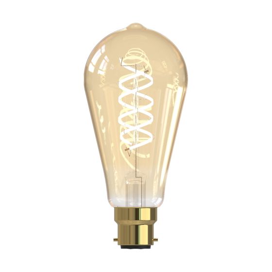 Där Lighting (Pack Of 6) LED B22/BC Rustika White Filament Light Bulb 5.5w 470lm 2200k Warm White