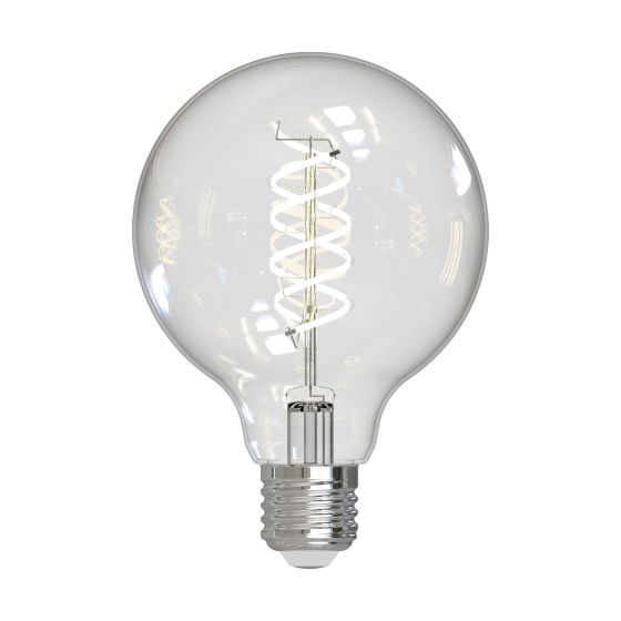 Där Lighting (Pack Of 6) LED ES/E27 Globe White Filament Light Bulb 8w 806lm 2700k Warm White
