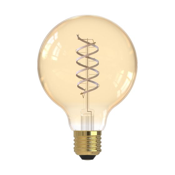Där Lighting (Pack Of 6) LED ES/E27 Vintage Globe White Filament Light Bulb 5.5w 470lm 2200k Warm White
