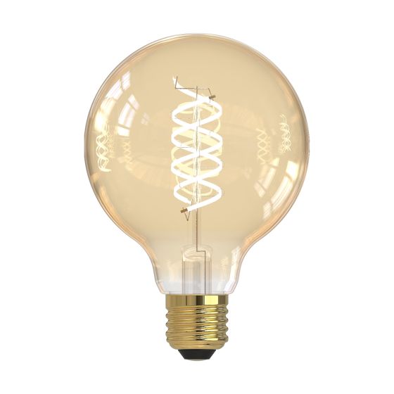 Där Lighting (Pack Of 6) LED ES/E27 Vintage Globe White Filament Light Bulb 5.5w 470lm 2200k Warm White