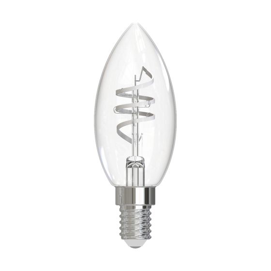 Där Lighting (Pack Of 6) LED SES/E14 Candle White Filament Light Bulb 4.6w 470lm 4000k Cool White