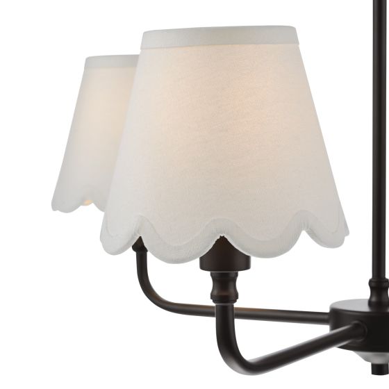 Där Lighting Padme 4 Light Pendant Matt Black Fitting Only