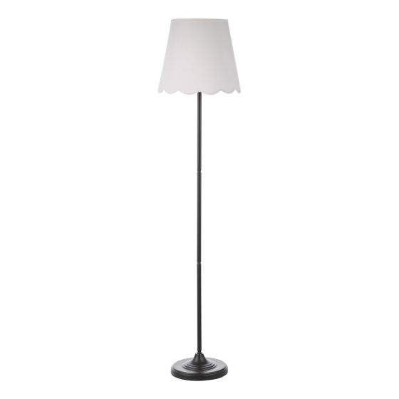 Där Lighting Padme Floor Lamp Matt Black With Shade