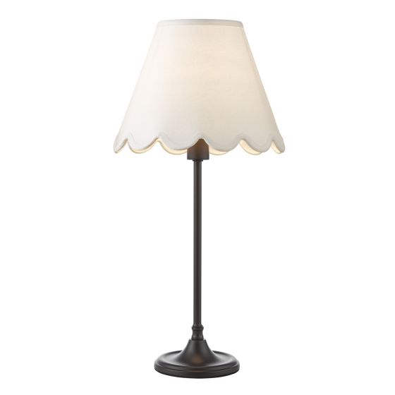 där lighting Padme Table Lamp Matt Black With Shade