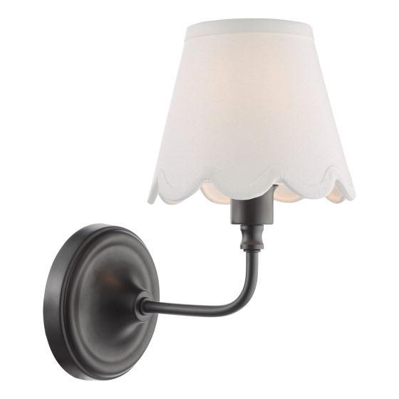 Där Lighting Padme Wall Light Matt Black Bracket Only