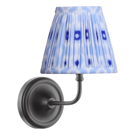 där lighting Padme Wall Light Matt Black With Shade