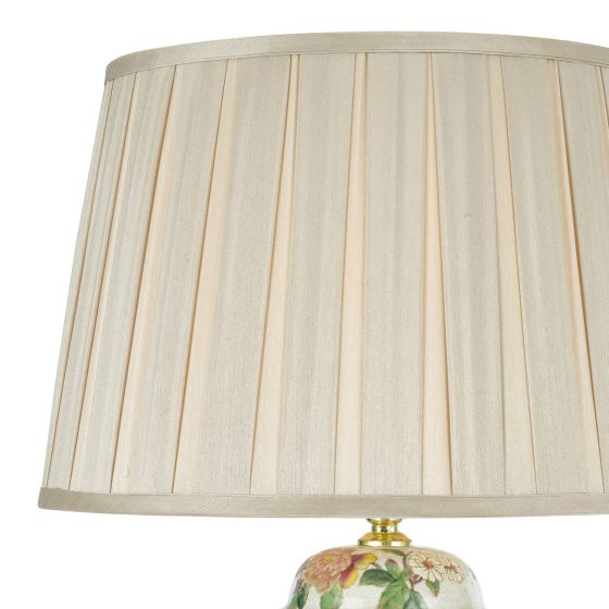 Där Lighting Peony Table Lamp Floral Design With Shade