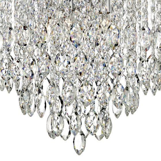 Där Lighting Pescara 5 Light Round Pendant Decorative Crystal