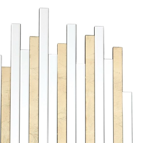 Där Lighting Pimento Decorative Mirror Gold Foil Detail 86 X 66cm