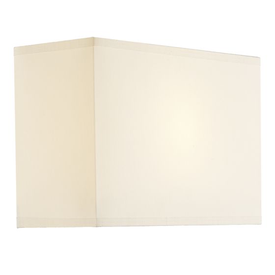 där lighting Piza Cream Cotton Rectangle Shade 24cm