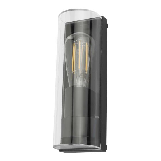 Där Lighting Quenby Outdoor Wall Light Matt Grey Acrylic IP65