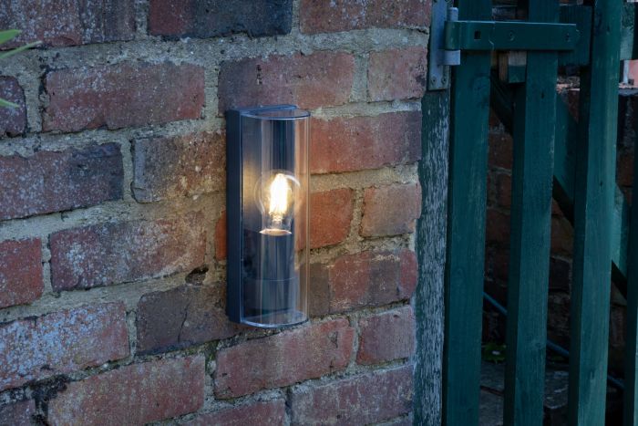 Där Lighting Quenby Outdoor Wall Light Matt Grey Acrylic IP65