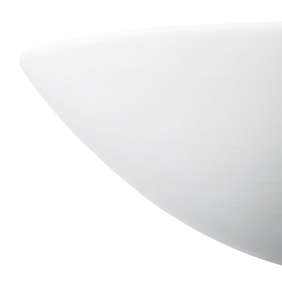 där lighting Radius Ceramic Wall Washer White Unglazed