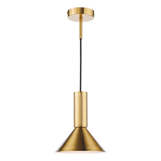 där lighting Ragnar Pendant/Wall Light Natural Brass