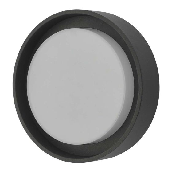 Där Lighting Ralph Small Outdoor Wall Light Anthracite IP65 LED