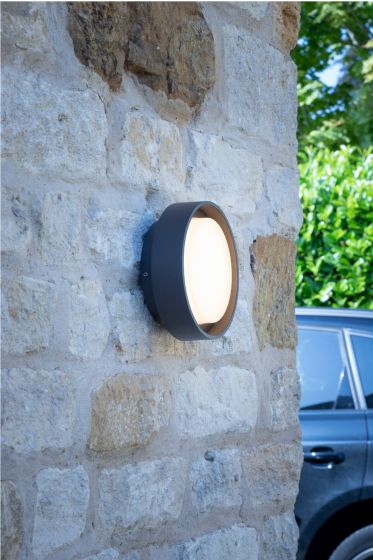 Där Lighting Ralph Small Outdoor Wall Light Anthracite IP65 LED