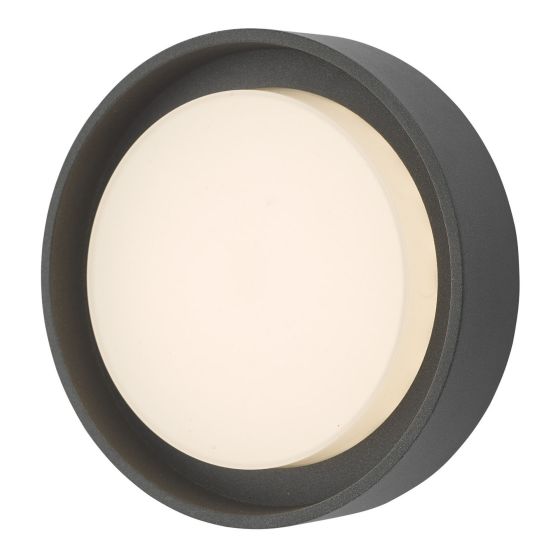 där lighting Ralph Small Outdoor Wall Light Anthracite IP65 LED