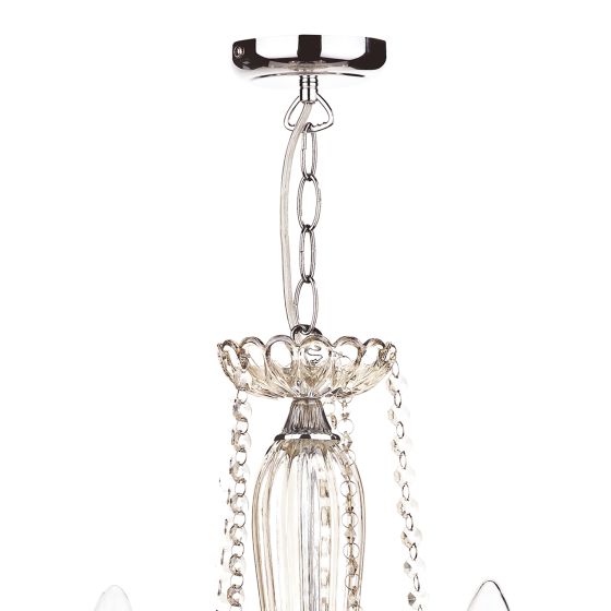 Där Lighting Raphael 5 Light Chandelier Champagne Crystal