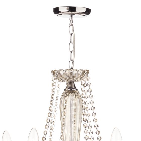 Där Lighting Raphael 8 Light Chandelier Champagne Crystal