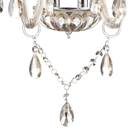 där lighting Raphael Double Wall Bracket Champagne Crystal