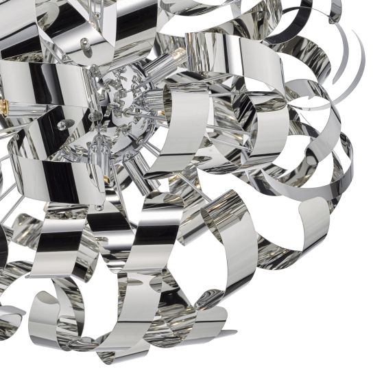 Där Lighting Rawley 9 Light Pendant Polished Chrome