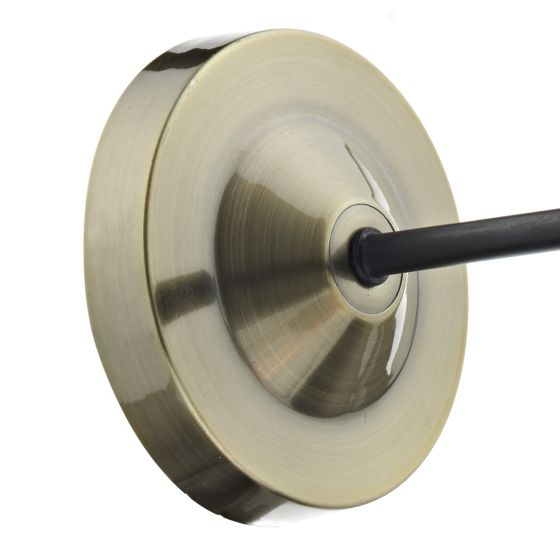 Där Lighting Ray 1 Light Wall Bracket Antique Brass Clear