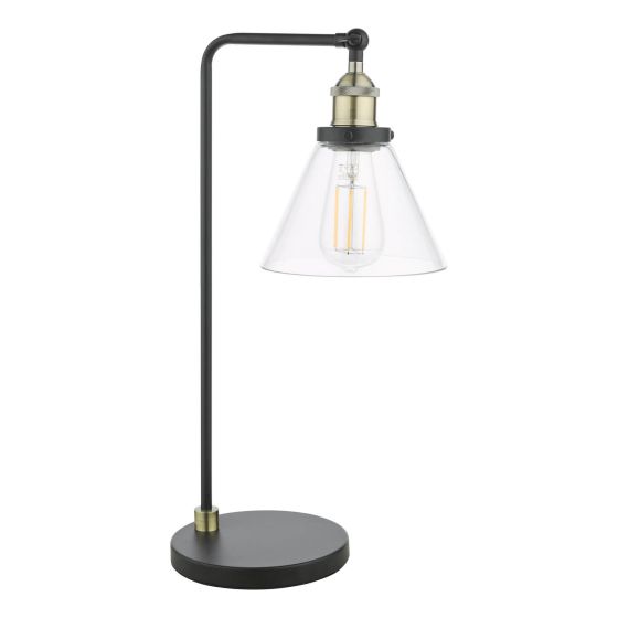 Där Lighting Ray Table Lamp Antique Brass And Glass