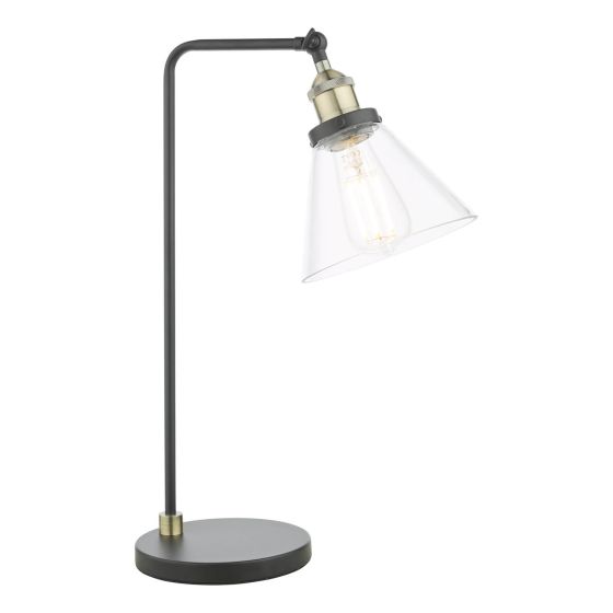 Där Lighting Ray Table Lamp Antique Brass And Glass